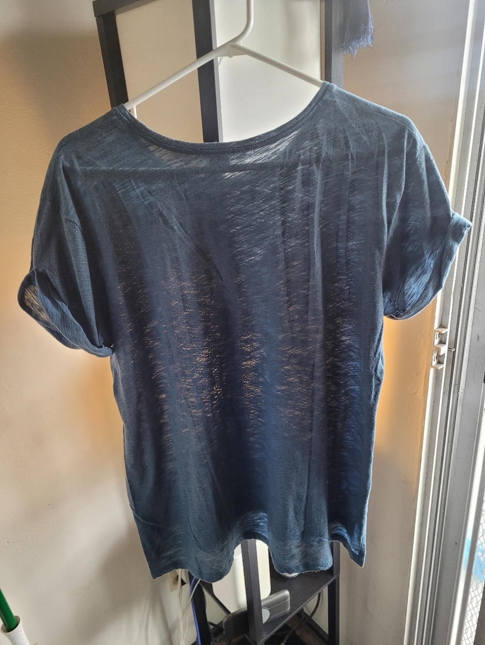 Vince Blue Short-Sleeve Crewneck Tee Sz L - Picture 4 of 4
